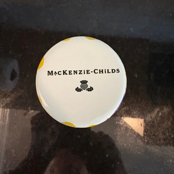 Mackenzie Childs Buttercup Cup /Small Vase in Mint Condition RARE - Picture 3 of 7